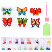Afbeelding in Gallery-weergave laden, Set Diamond Painting Stickers Vlinders voor Kinderen