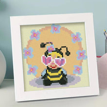 Afbeelding in Gallery-weergave laden, Diamond Painting Bij voor Kinderen met Fotolijst