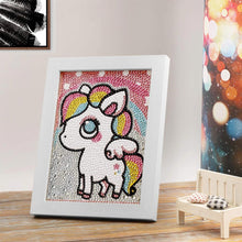 Afbeelding in Gallery-weergave laden, Diamond Painting 5D Kinderen met Eenhoorn met Fotolijst