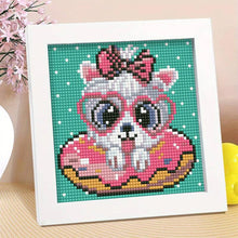 Afbeelding in Gallery-weergave laden, Diamond Painting 5D Hond met Bril met Fotolijst