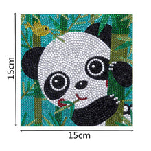 Afbeelding in Gallery-weergave laden, Diamond Painting met Panda voor Kinderen met Fotolijst
