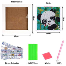 Afbeelding in Gallery-weergave laden, Diamond Painting met Panda voor Kinderen met Fotolijst