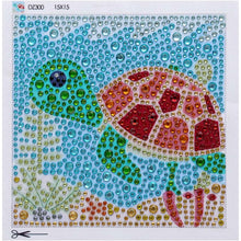 Afbeelding in Gallery-weergave laden, Diamond Painting Schildpad met Fotolijst