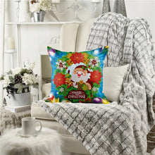 Afbeelding in Gallery-weergave laden, Diamond Painting Kussenhoes 5D 30x30 cm Vrolijk Kerstfeest Kabouter
