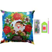 Afbeelding in Gallery-weergave laden, Diamond Painting Kussenhoes 5D 30x30 cm Vrolijk Kerstfeest Kabouter