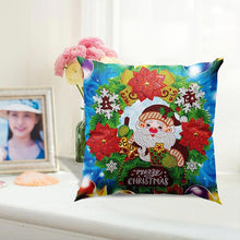 Afbeelding in Gallery-weergave laden, Diamond Painting Kussenhoes 5D 30x30 cm Vrolijk Kerstfeest Kabouter