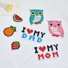 Afbeelding in Gallery-weergave laden, Diamond Painting Sticker Set "Ik Hou van Mama en Papa" voor Kinderen