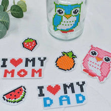 Afbeelding in Gallery-weergave laden, Diamond Painting Sticker Set "Ik Hou van Mama en Papa" voor Kinderen