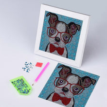 Afbeelding in Gallery-weergave laden, Diamond Painting Kit 5D voor Kinderen - Hond met Fotolijst
