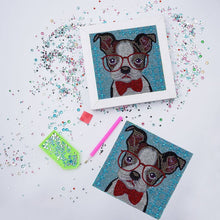 Afbeelding in Gallery-weergave laden, Diamond Painting Kit 5D voor Kinderen - Hond met Fotolijst