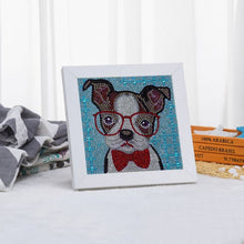 Afbeelding in Gallery-weergave laden, Diamond Painting Kit 5D voor Kinderen - Hond met Fotolijst