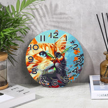 Afbeelding in Gallery-weergave laden, Schilderen op Nummer Klok - Nieuwsgierige Kat