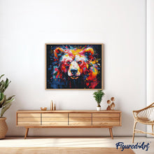 Afbeelding in Gallery-weergave laden, Diamond Painting - Kleurrijke Abstracte Beer