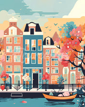 Afbeelding in Gallery-weergave laden, Diamond Painting - Amsterdam in Bloei