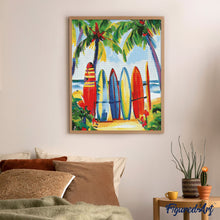 Afbeelding in Gallery-weergave laden, Diamond Painting - Kleurrijke surfplanken