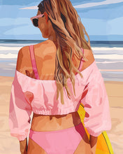 Afbeelding in Gallery-weergave laden, Diamond Painting - Stijlvolle stranddag