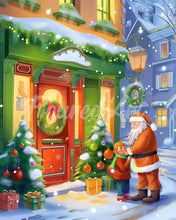 Afbeelding in Gallery-weergave laden, Diamond Painting - Groet van de Kerstman