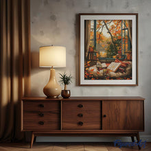 Afbeelding in Gallery-weergave laden, Diamond Painting - Gezellig herfstlezen reeds ingelijst