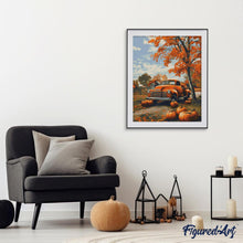 Afbeelding in Gallery-weergave laden, Diamond Painting - Vintage vrachtwagen in de herfst