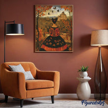 Afbeelding in Gallery-weergave laden, Diamond Painting - Herfstdame geïnspireerd door Frida Kahlo