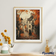 Afbeelding in Gallery-weergave laden, Diamond Painting - Herfstwandeling door de oude stad
