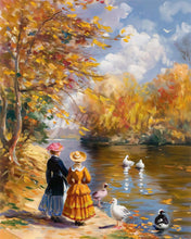 Afbeelding in Gallery-weergave laden, Diamond Painting - Herfstausflug geïnspireerd door Renoir