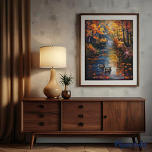 Afbeelding in Gallery-weergave laden, Diamond Painting - Gouden vijver in de herfst