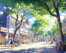 Afbeelding in Gallery-weergave laden, Diamond Painting - Lokale Marktstraat in Japan