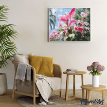 Afbeelding in Gallery-weergave laden, Diamond Painting - Tropische roze bloesem
