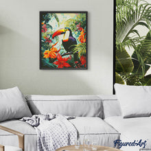 Afbeelding in Gallery-weergave laden, Diamond Painting - Toekan in de jungle