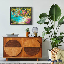Afbeelding in Gallery-weergave laden, Diamond Painting - Tropisch Kustdorp
