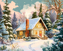 Afbeelding in Gallery-weergave laden, Diamond Painting - Winterhuisje