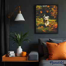 Afbeelding in Gallery-weergave laden, Diamond Painting - Vrolijke pup in de herfst