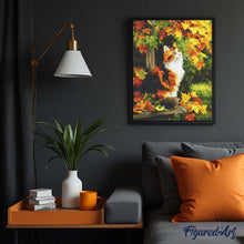 Afbeelding in Gallery-weergave laden, Diamond Painting - Lapjeskat in de herfst