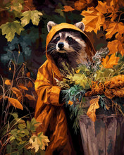 Afbeelding in Gallery-weergave laden, Diamond Painting - Wasbeer in regenjas