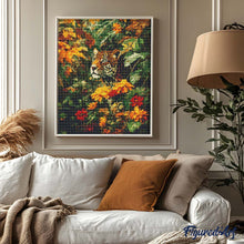 Afbeelding in Gallery-weergave laden, Diamond Painting - Luipaard in de herfst
