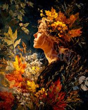 Afbeelding in Gallery-weergave laden, Diamond Painting - Dame met gouden loof