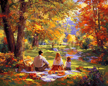 Afbeelding in Gallery-weergave laden, Diamond Painting - Herfstpicknick met familie