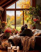 Afbeelding in Gallery-weergave laden, Diamond Painting - Herfstige ochtendknuffel