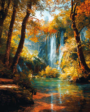 Afbeelding in Gallery-weergave laden, Diamond Painting - Herfstwaterval