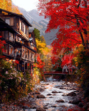 Afbeelding in Gallery-weergave laden, Diamond Painting - Herfstdorp in Nikkō Japan