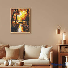 Afbeelding in Gallery-weergave laden, Diamond Painting - Gouden herfststroom