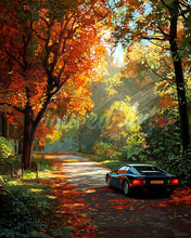 Afbeelding in Gallery-weergave laden, Diamond Painting - Gouden reis over de weg