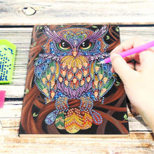 Afbeelding in Gallery-weergave laden, Diamond Painting boek Uil