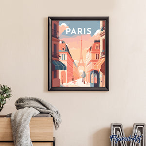 Schilderen op Nummer - Reisposter Parijs