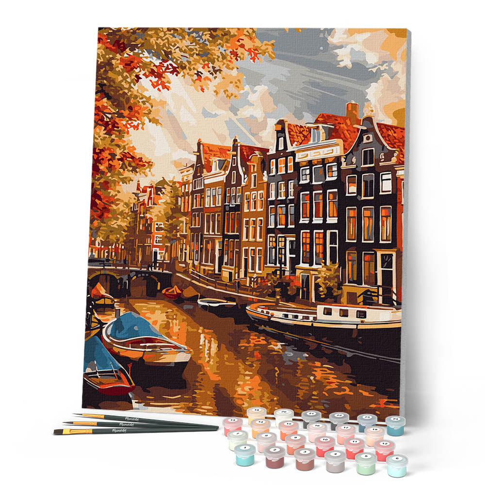 Schilderen op Nummer - Zonneschijn in Amsterdam – Figured'Art