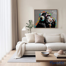 Afbeelding in Gallery-weergave laden, Schilderen op Nummer - Funky Chimpansee Straatkunst