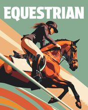 Afbeelding in Gallery-weergave laden, Schilderen op Nummer - Sportaffiche Paardensport