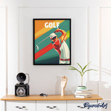 Afbeelding in Gallery-weergave laden, Schilderen op Nummer - Sportaffiche Golf