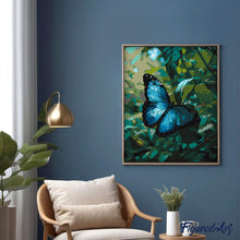 Afbeelding in Gallery-weergave laden, Schilderen op Nummer - Blauwe Morpho Vlinder
